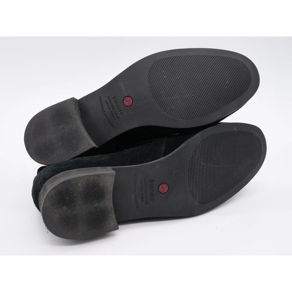 Blondo Ankle Boots Womens 9.5 Black Suede Waterproof Lace Up Booties Chukka - Picture 12 of 12